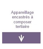 Appareillage encastré à composer tertiaire