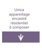 Unica appareillage encastré résidentiel à composer