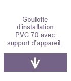 Goulottes d'installation PVC 70 avec support