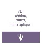 VDI câbles, baies, fibre optique